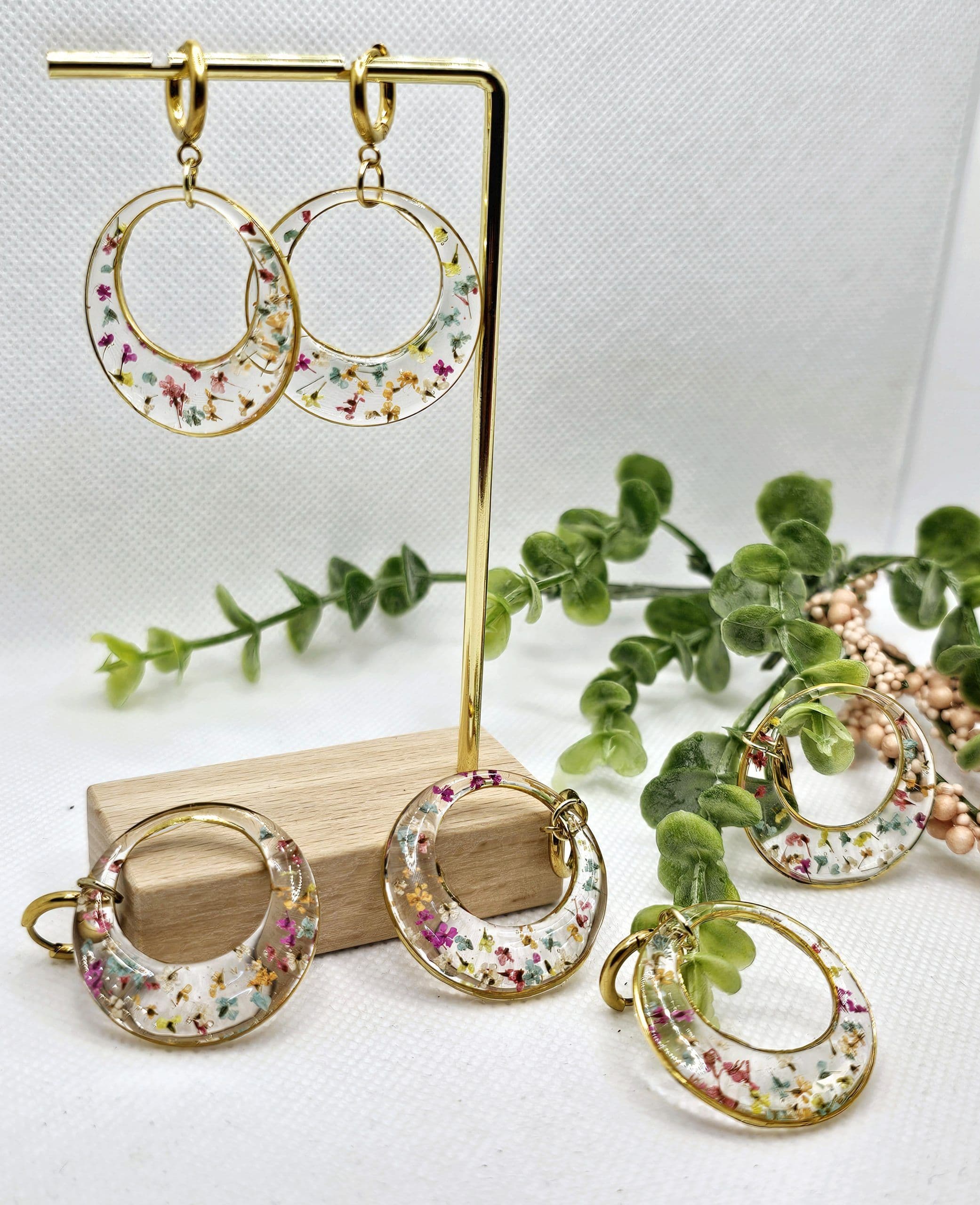 Flower Confetti Earrings