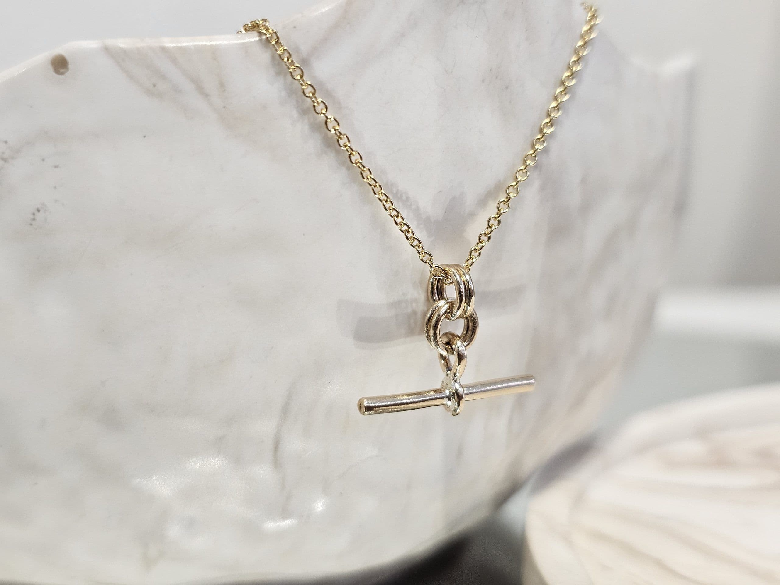T- Bar Gold-filled Pendant Necklace