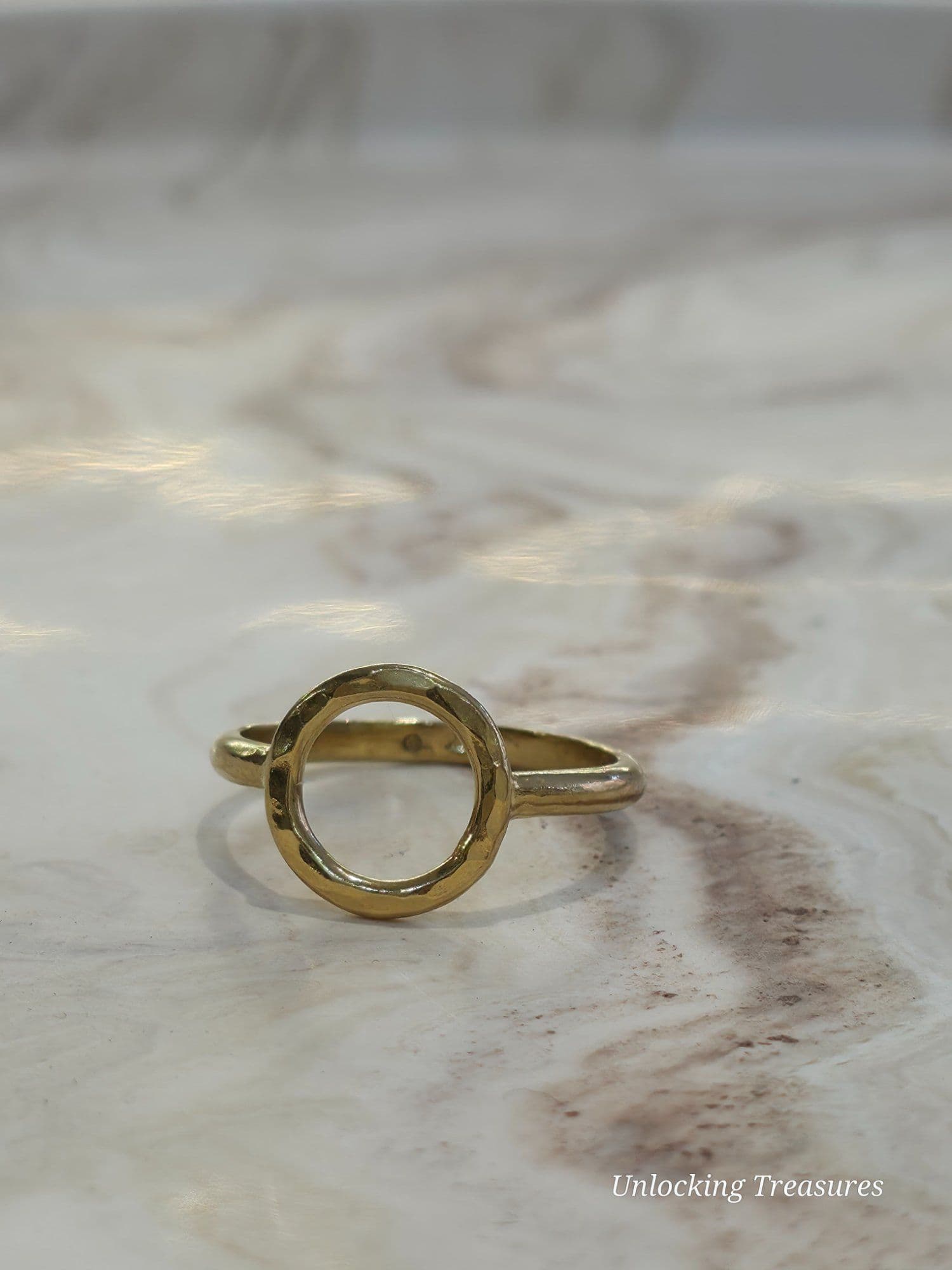 Gold Vermeil Halo Ring