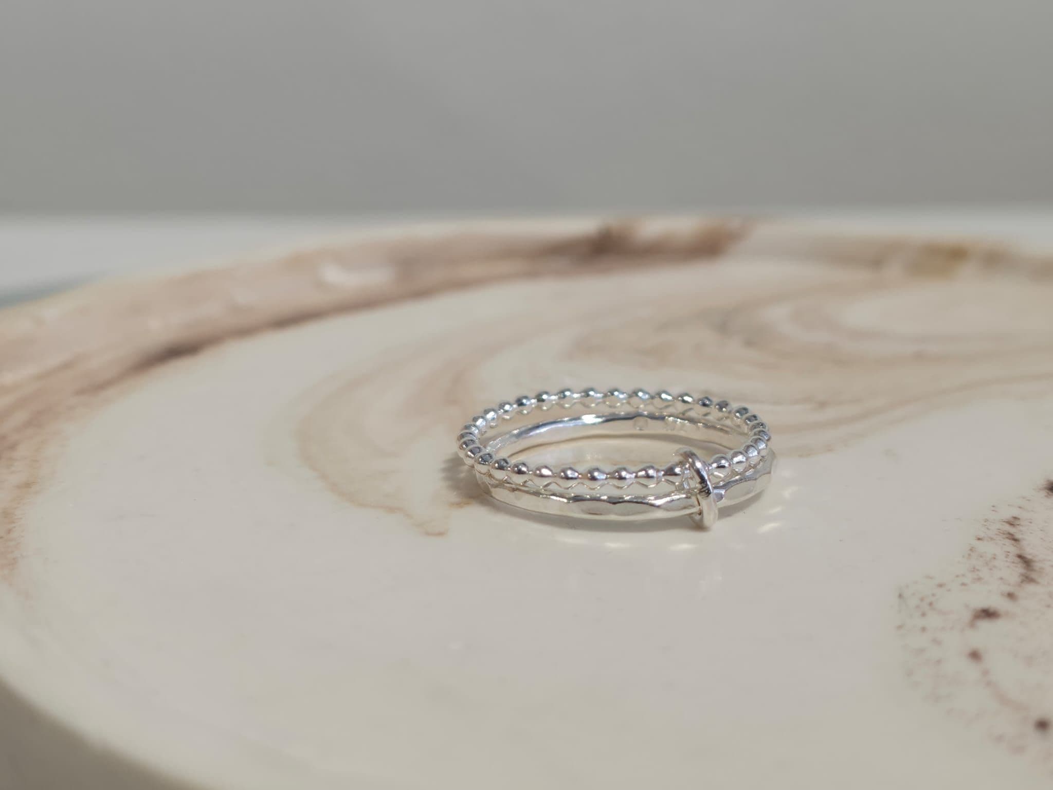 Joined Stacking Rings - Silver