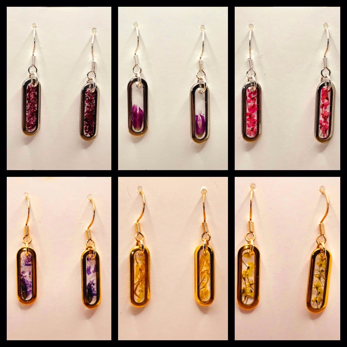 Dainty Wild Flower Dangle Earrings