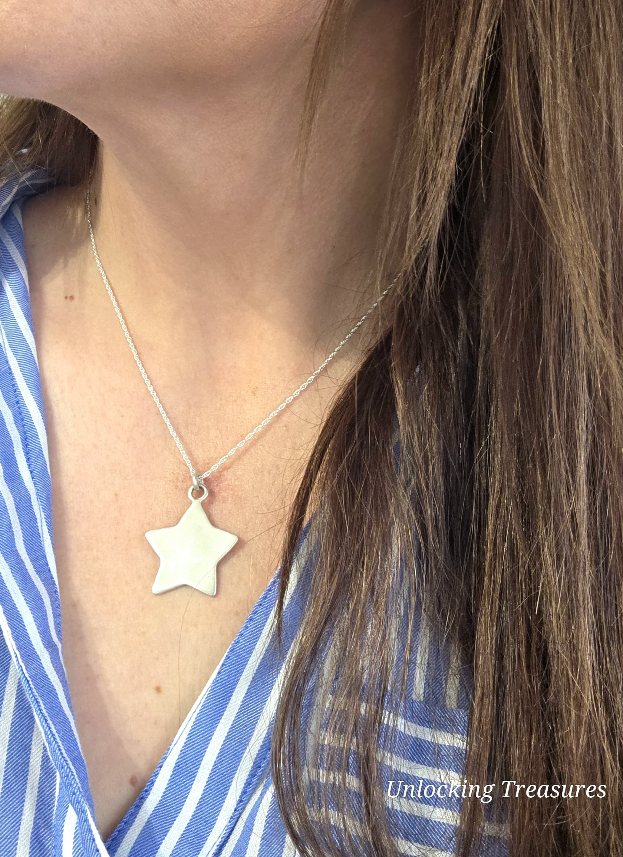 Sterling Silver Star Charm Necklace