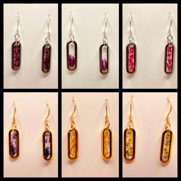 Dainty Wild Flower Dangle Earrings