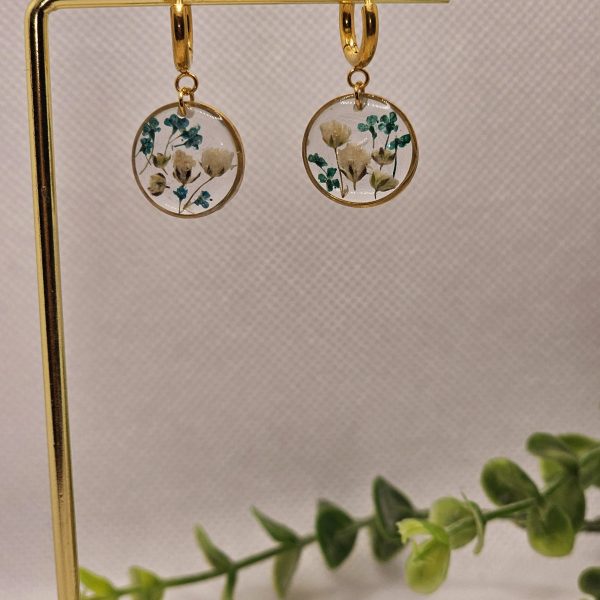 Trio of Flowers and Blue Hues