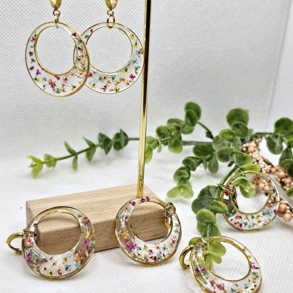 Flower Confetti Earrings