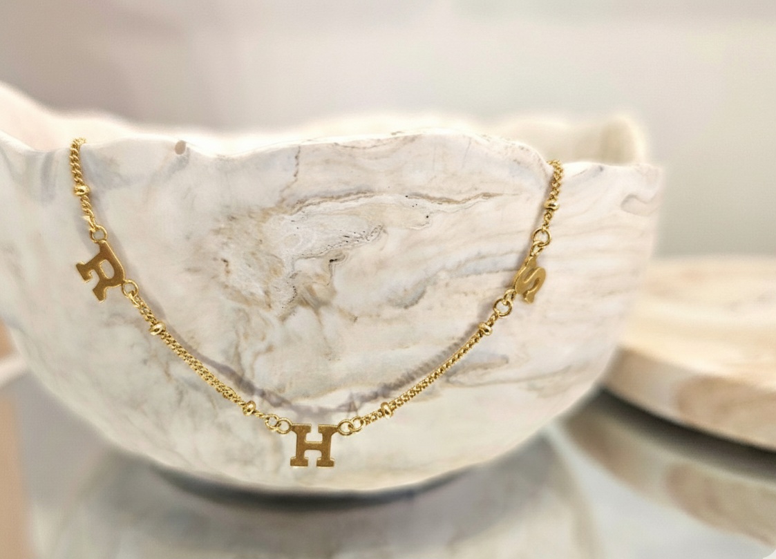 Custom Gold-Filled Initial Necklace - Image 2