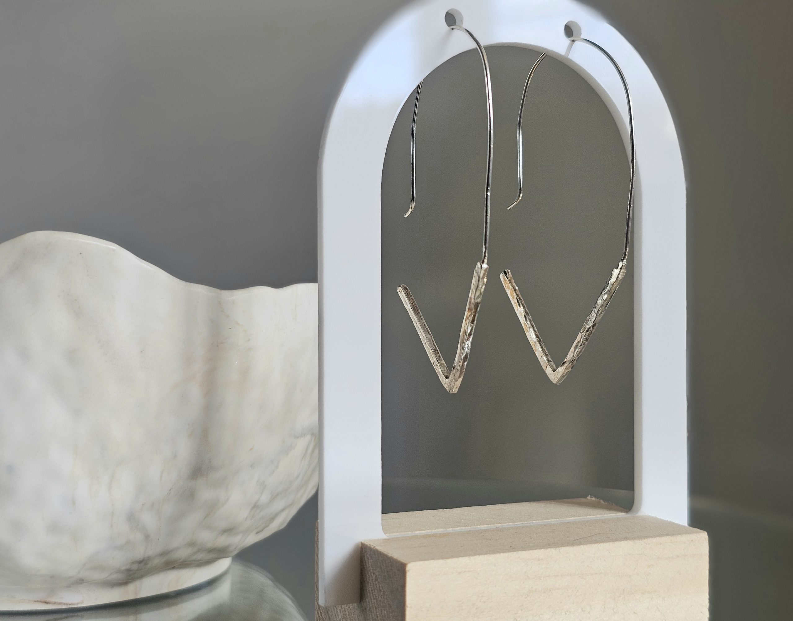 Plunging Chevron Earrings