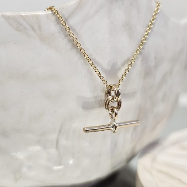 T- Bar Gold-filled Pendant Necklace